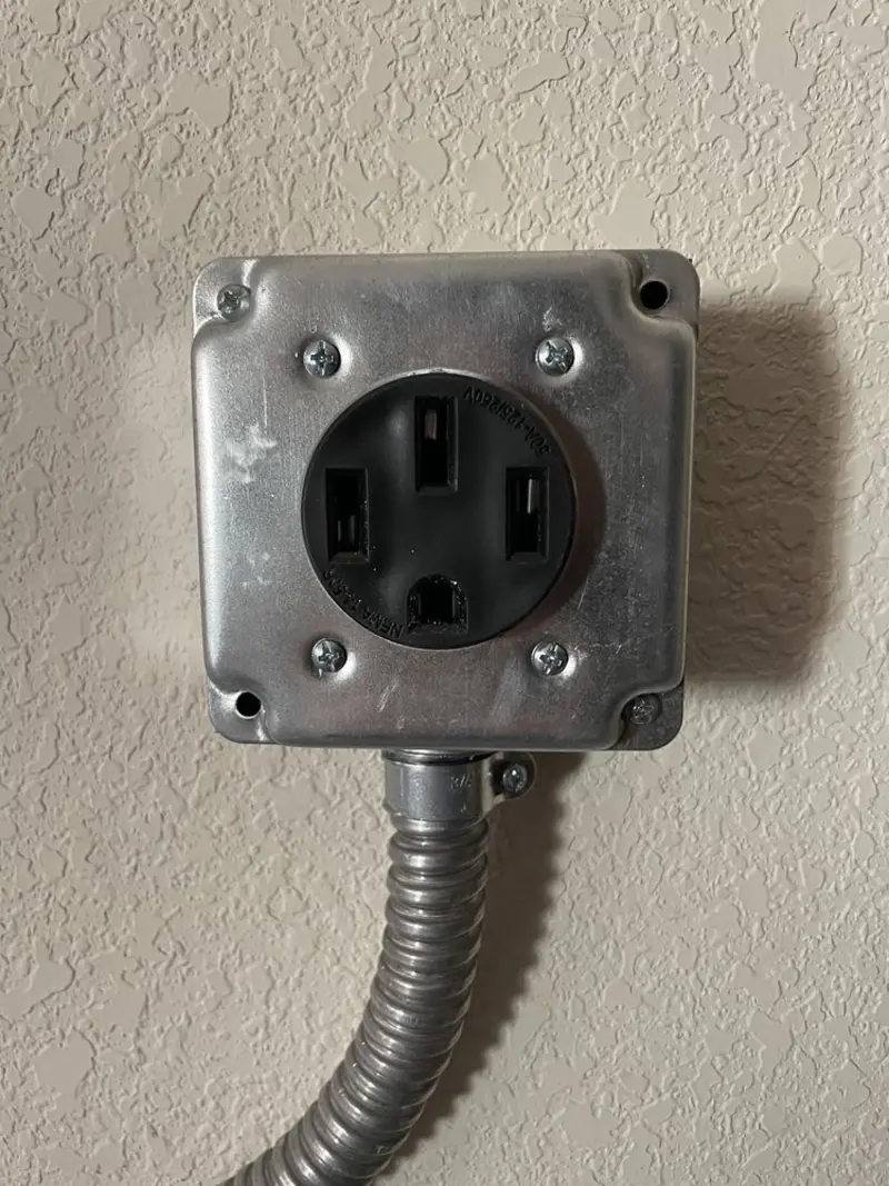 NEMA 14-50 outlet installed for Electrical Panel Upgrade in Winter Park